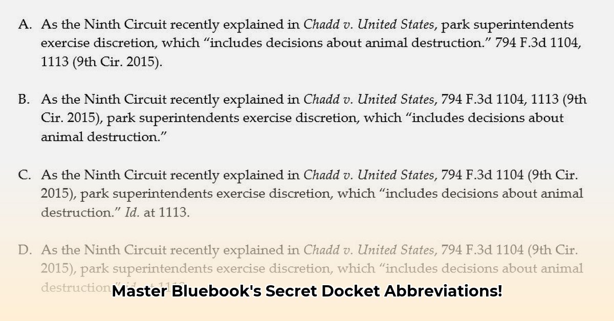 bluebook-docket-abbreviation